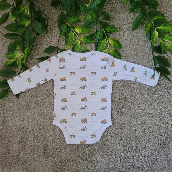 Baby Boy Construction Car Onesie (3-6 Months) - Picture 2 of 4